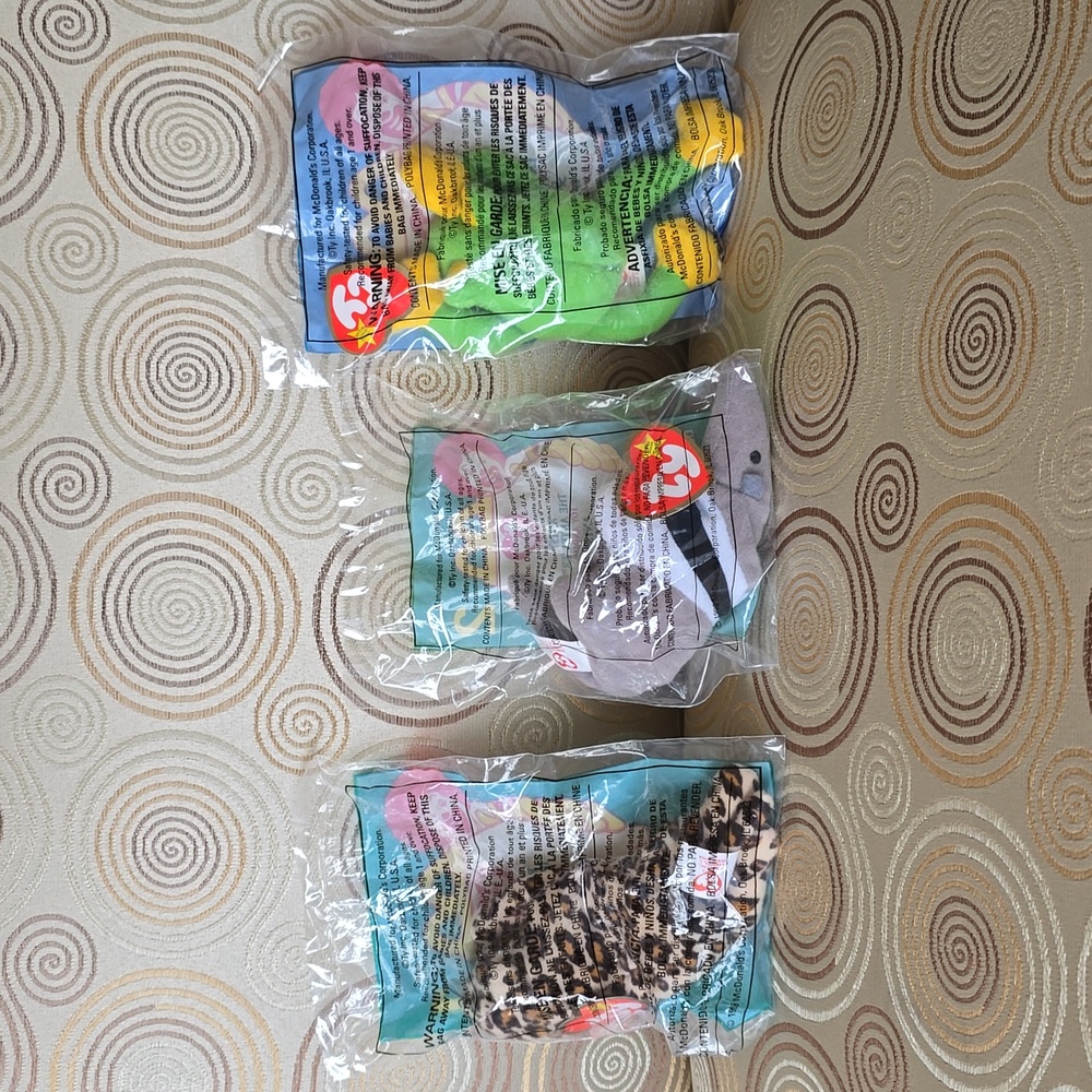 1999 McDonalds Happy Meal❤TY Teenie Beanie Babies☆Full Set New Unopened Packages - Picture 4 of 14
